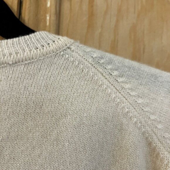 Nautica Golf Mens Vintage 100% Cashmere 2 Ply Knit Sweater Size XL White SP EXC - Picture 10 of 11